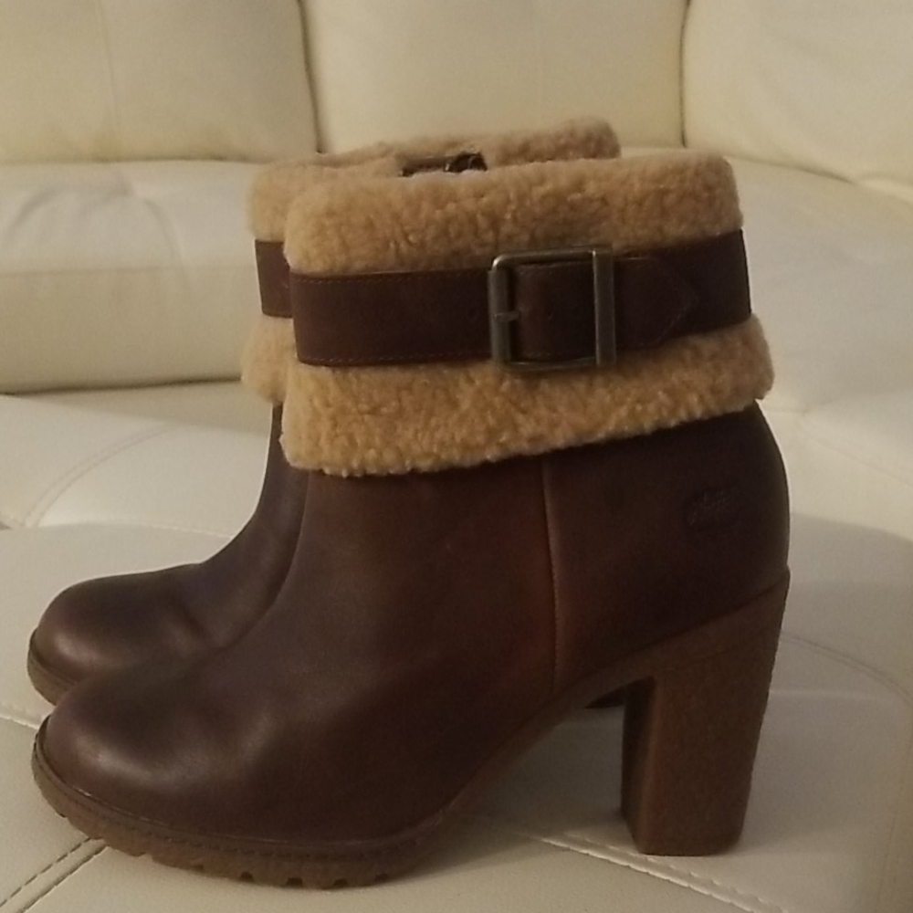 Women's Timberland Ortholite Brown Fur Boots